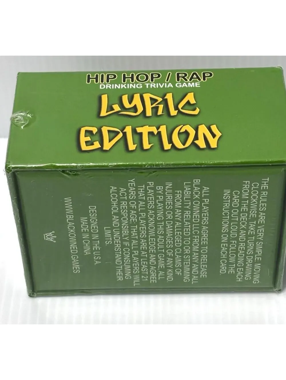 Black Owned Hip Hop Rap Drinking Trivia Card Game 90s 2000s Party Music AdultFun